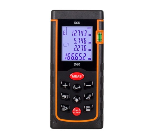 Лазерный дальномер RGK D60 60 м Лазерный дальномер RGK D60 60 м