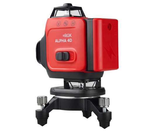 Комплект лазерного уровня RGK ALPHA 4D и рулетка AMO R303 Комплект лазерного уровня RGK ALPHA 4D и рулетка AMO R303